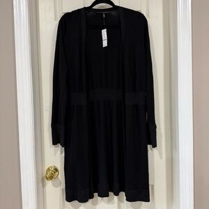 White House Black Market Black Knit Sweater midi coverup